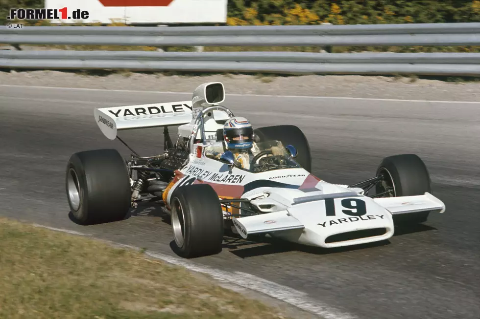 Foto zur News: Trotzdem bleibt Revson der Königsklasse erhalten. 1972 erhält er ein Vollzeit-Cockpit bei McLaren und fährt insgesamt viermal aufs Podium. Seine stärkste Leistung zeigt Revson in Kanada. Dort holt er die erste (und einzige) Pole-Position seiner Formel-1-Karriere.