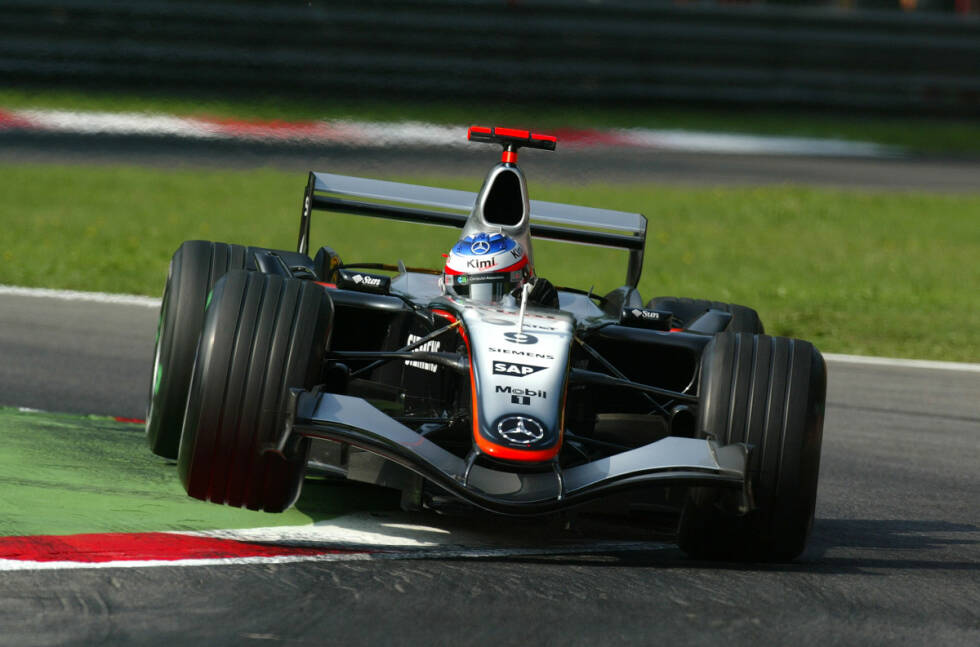 Foto zur News: 2005 stellt Kimi Räikkönen den bis heute bestehenden Geschwindigkeitsrekord von 370,1 km/h auf. Genützt hatte es ihm nicht viel - er landet auf Platz vier, Sieger wird Teamkollege Juan Pablo Montoya im McLaren-Mercedes.
