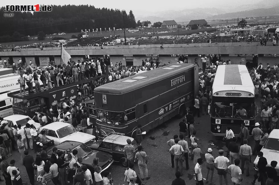 1970 ist der neue Österreichring fertig. Die Premiere auf einer Strecke, die in Sachen Layout mit der von heute fast identisch ist, gewinnt Jacky Ickx für Ferrari. Foto zur News: 1970 ist der neue Österreichring fertig. Die Premiere auf einer Strecke, die in Sachen Layout mit der von heute fast identisch ist, gewinnt Jacky Ickx für Ferrari.