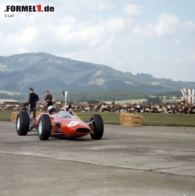 Foto zur News: 1964 siegt Lorenzo Bandini im Ferrari, doch die Formel-1-Organisatoren haben genug von der Buckelpiste in der Steiermark und streichen das Rennen aus dem Kalender.