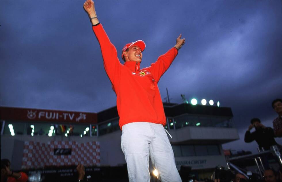 Foto zur News: Die Jahre 2000 bis 2004 stehen ganz im Zeichen von Ferrari und Michael Schumacher. Mit seinem Sieg beim Japan-Grand-Prix 2000 wird Schumacher der erste Ferrari-Weltmeister seit Jody Scheckter 1979. Der Deutsche gewinnt auch 2001, 2002 und 2004 in Suzuka.