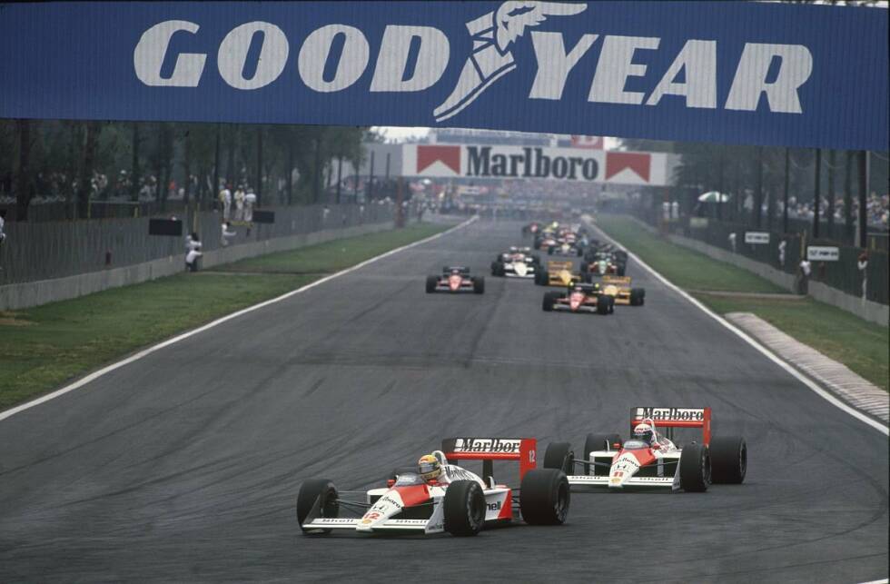 Foto zur News: Und so ging die erste Turbo-Ära der Formel 1 zu Ende: McLaren-Honda dominierte mit Alain Prost und Ayrton Senna das Geschehen schier nach Belieben, siegte bei 15 von 16 Rennen. Im Anschluss an die Saison 1988 wurde die Turbo-Technologie jedoch aus der Formel 1 verbannt. Sie feiert im Jahr 2014 ihr Comeback. Doch das ist eine ganz andere Geschichte...
