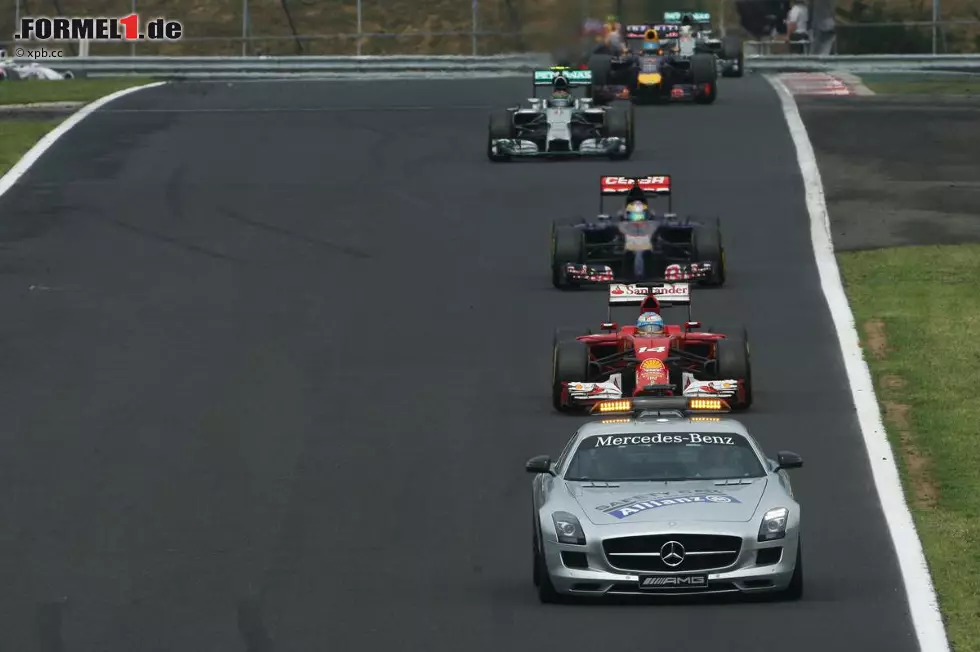 Nach dem Perez-Unfall sammelt Mayländer seine nächsten "Führungsrunden". Diesmal wechseln nur Ricciardo (auf Soft) und die beiden Williams (auf Medium) die Reifen. Ricciardo fällt auf Platz sechs zurück, hat aber die frischesten Pneus. In Führung liegt Alonso vor Vergne und Rosberg. Foto zur News: Nach dem Perez-Unfall sammelt Mayländer seine nächsten "Führungsrunden". Diesmal wechseln nur Ricciardo (auf Soft) und die beiden Williams (auf Medium) die Reifen. Ricciardo fällt auf Platz sechs zurück, hat aber die frischesten Pneus. In Führung liegt Alonso vor Vergne und Rosberg.