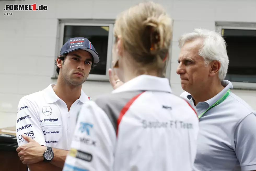 ...Felipe Nasr wird buchstäblich über Nacht zum Formel-1-Piloten. Der brasilianische GP2-Pilot wird in seiner Heimat als neuer Stammpilot präsentiert und sticht mit seinen Sponsoren sogar Giedo van der Garde aus, der eigentlich schon als sicher galt. In den kommenden Tagen dürfte Sauber einiges an Arbeit haben, die Verträge zu sortieren. Foto zur News: ...Felipe Nasr wird buchstäblich über Nacht zum Formel-1-Piloten. Der brasilianische GP2-Pilot wird in seiner Heimat als neuer Stammpilot präsentiert und sticht mit seinen Sponsoren sogar Giedo van der Garde aus, der eigentlich schon als sicher galt. In den kommenden Tagen dürfte Sauber einiges an Arbeit haben, die Verträge zu sortieren.