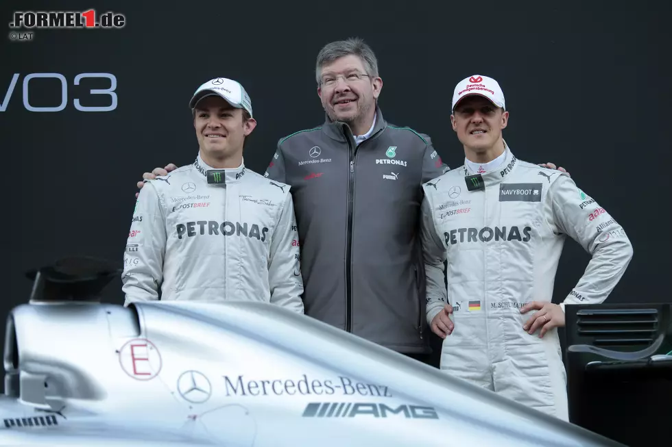 S wie Schumacher: Rekordweltmeister Michael Schumacher wurde bei seinem Comeback Rosbergs Teamkollege - und oft nur zweiter Sieger im Teamduell. Foto zur News: S wie Schumacher: Rekordweltmeister Michael Schumacher wurde bei seinem Comeback Rosbergs Teamkollege - und oft nur zweiter Sieger im Teamduell.