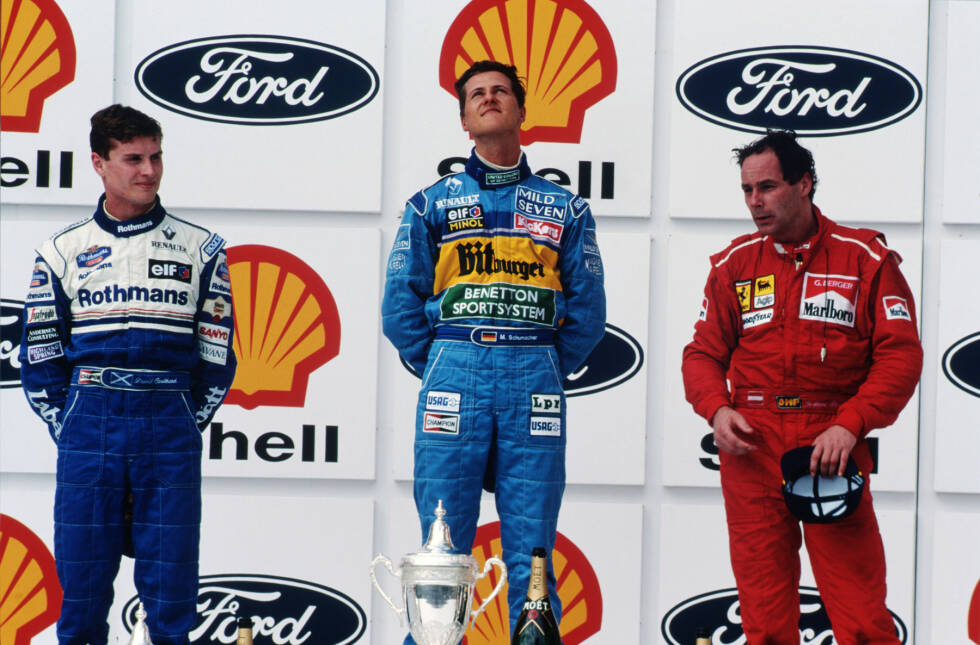 Foto zur News: Mitte der 90er Jahre beginnt die Zeit von Michael Schumacher. 1994 und 1995 gewinnt der Kerpener in Interlagos, beim zweiten Mal werden er und David Coulthard auf Rang zwei allerdings aufgrund einer fehlerhaften Benzinprobe disqualifiziert. Gerhard Berger wird kurzerhand zum Sieger erklärt, doch knapp drei Wochen später wird die Entscheidung zurückgenommen. Es ist übrigens der erste Brasilien-Grand-Prix seit dem Tod von Ayrton Senna.