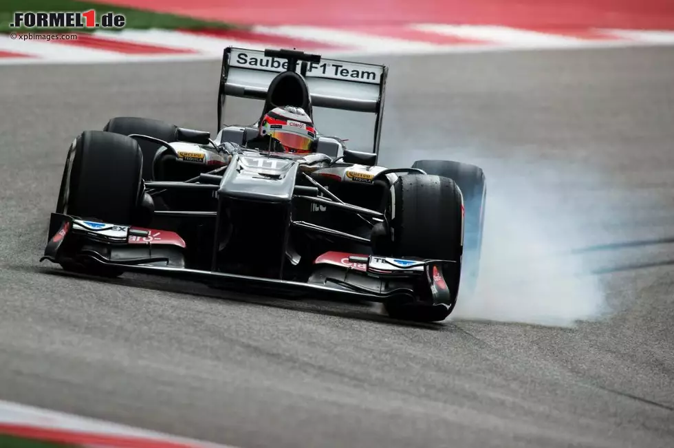 Foto zur News: Nicht weniger beeindruckend ist die Leistung Nico Hülkenbergs, der mit dem immer stärker werdenden Sauber C32 Startplatz vier holt - und damit die drittbeste Ausgangsposition seiner Formel-1-Karriere. &quot;Wer heute nicht zufrieden ist, dem ist nicht mehr zu helfen&quot;, erklärt Hülkenberg.