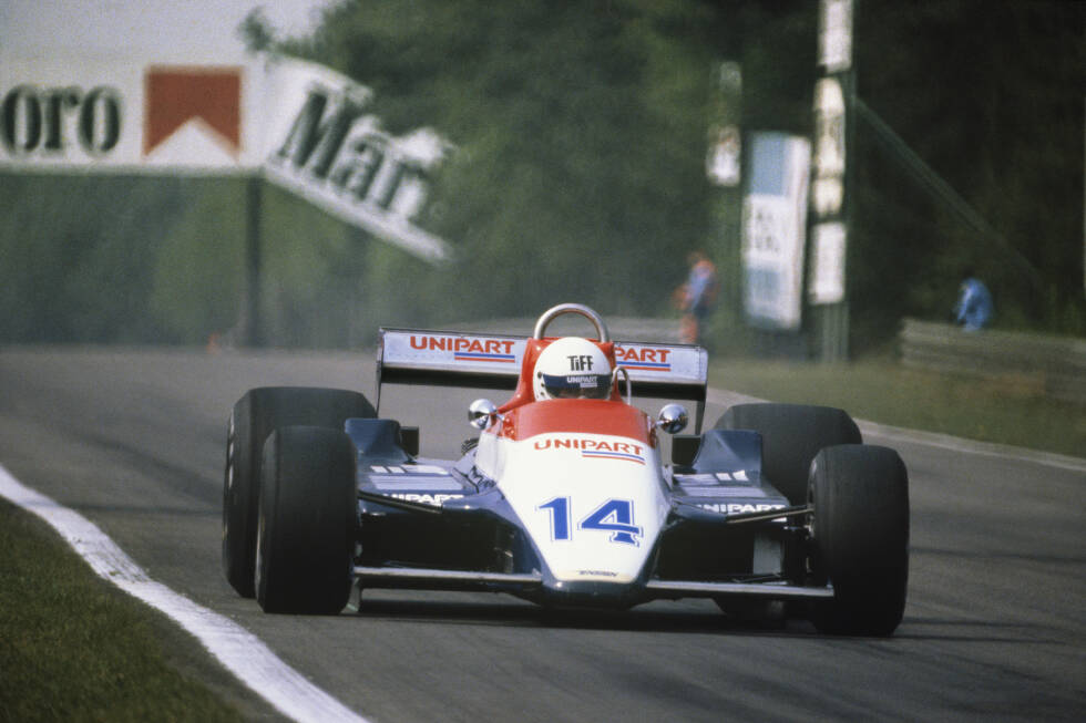 Foto zur News: Auch der &#039;Fifth Gear&#039;-Moderator Tiff Needell hatte seinen Formel-1-Einsatz. Nach seinen Formel Ford und Formel-3-Versuchen bekam er 1980 eine Chance bei Ensign. Diese konnte er beim Grand Prix von Belgien in Zolder  jedoch nur zwölf Runden lang nutzen, bevor sein Motor hoch ging. Es blieb sein einziger Versuch in der Königsklasse.