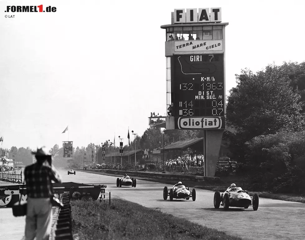 Die meisten Rennen gab es in Monza, nämlich 64: Seit 1950 ist das Autodromo Nazionale immer Gastgeber gewesen. Mit einer Ausnahme: 1980 zog der Italien-Grand-Prix für ein Jahr nach Imola um, weil in der Lombardei die Bagger rollten und der Kurs saniert wurde. Foto zur News: Die meisten Rennen gab es in Monza, nämlich 64: Seit 1950 ist das Autodromo Nazionale immer Gastgeber gewesen. Mit einer Ausnahme: 1980 zog der Italien-Grand-Prix für ein Jahr nach Imola um, weil in der Lombardei die Bagger rollten und der Kurs saniert wurde.