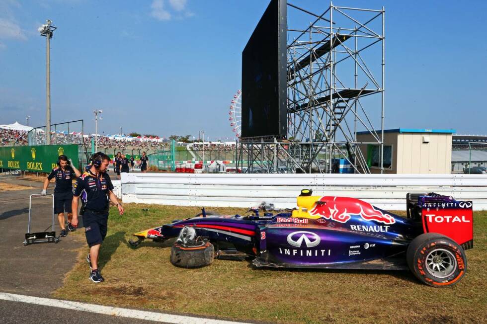 Foto zur News: Auch der hoch gelobte Daniel Ricciardo ließ seine Mechaniker in Suzuka Überstunden schieben.