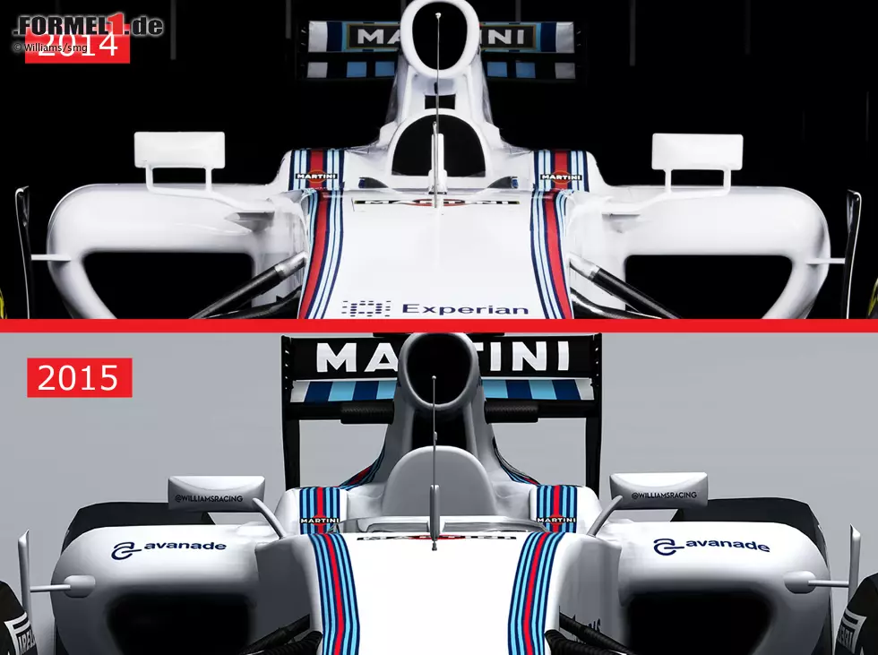 Im Detail: die mit doppelten Stegen angebrachten Spiegel des Vorgängermodells sind beim Williams FW37 Geschichte Foto zur News: Im Detail: die mit doppelten Stegen angebrachten Spiegel des Vorgängermodells sind beim Williams FW37 Geschichte