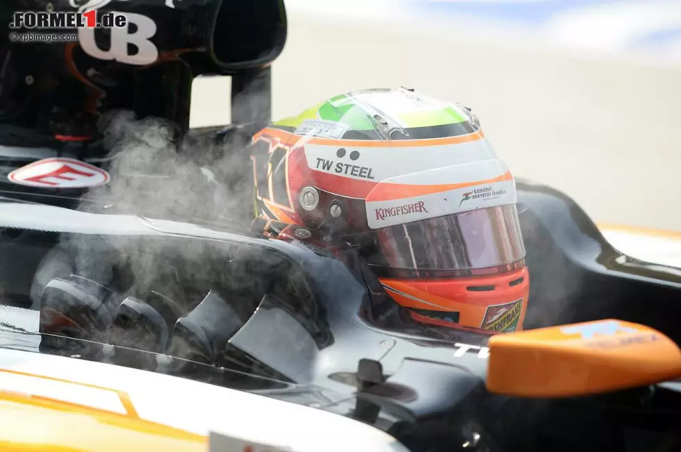Foto zur News: Sergio Perez (Force India): &quot;Die Strecke ist körperlich sehr anstrengend, hat aber auch einige technisch anspruchsvolle Teile. Dazu gibt es am Ende der Runde sehr lange Geraden, die gute Überholmöglichkeiten bieten.&quot;