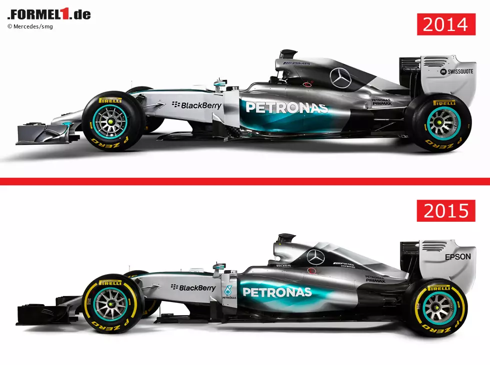 Foto zur News: Das ist aber auch nicht verwunderlich, schließlich tritt der W06 in die Fußstapfen eines Weltmeisterautos, das die Formel-1-Saison 2014 dominiert hat.