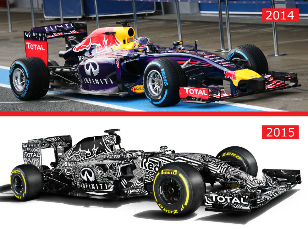 Foto zur News: Die nun kompakteren Lufteinlässe der Seitenkästen machen den Eindruck, dass Red Bull Wege gefunden hat, den Renault-Motor effizienter zu kühlen.