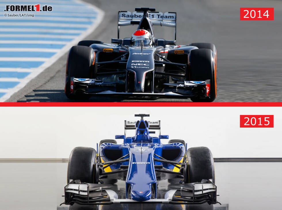 Foto zur News: Die Nase wird breiter, aber im Gegensatz zu den Zinken von Force India und Williams nicht dramatisch kürzer.