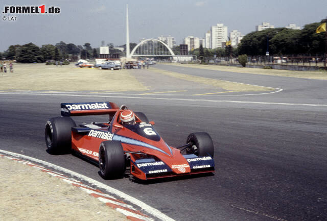 Foto zur News: #10 Nelson Piquet (Brabham): Nelson Piquet absolvierte 1978 sein erstes Rennen für Brabham. Dem Team sollte er anschließend unglaubliche acht Jahre die Treue halten, in denen er zweimal den WM-Titel gewinnen konnte. 1986 verabschiedete sich der Brasilianer in Richtung Williams, wo er sich ein Jahr später noch ein drittes und letztes Mal die Krone aufsetzen konnte.