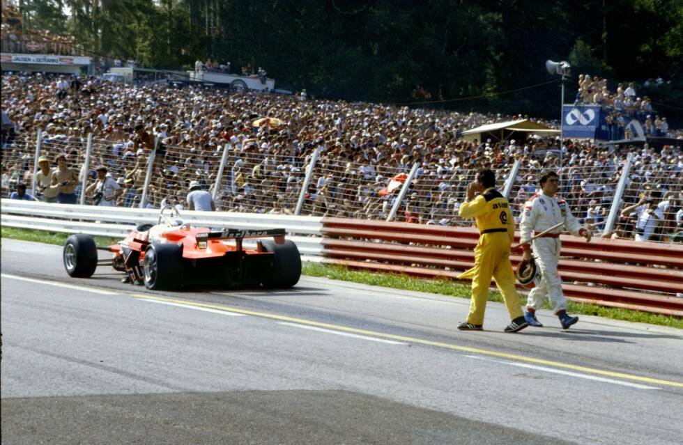 Foto zur News: 1982: Die Formsteigerung kann Alfa nicht mit ins neue Jahr nehmen. Im letzten Jahr der Wing Cars sind Ausfälle für die Italiener an der Tagesordnung. Trotzdem gelingt Andrea de Cesaris ein dritter Platz in Monaco in einer sonst tristen Saison. Erstmals wird ein Turbomotor ausprobiert.

Beste Platzierung: 3.