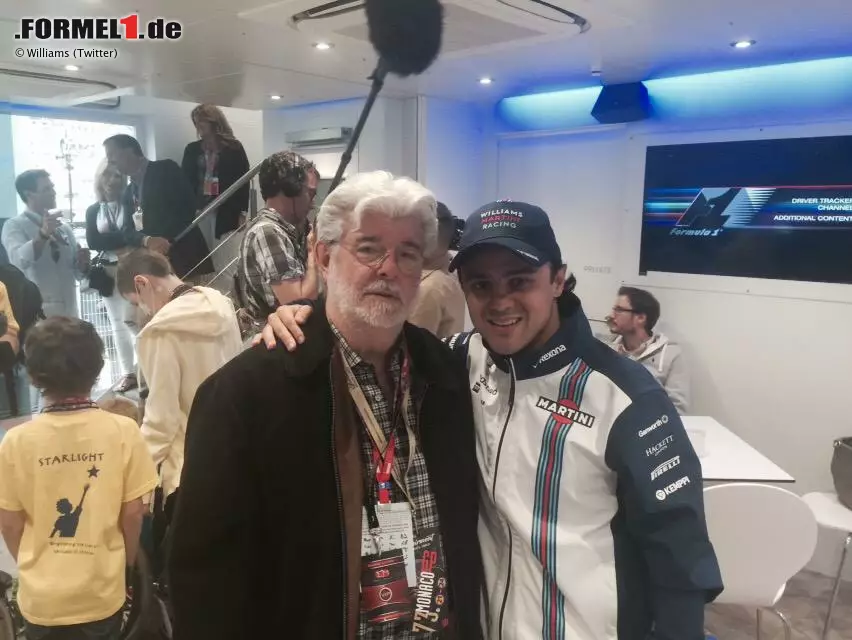 "Star-Wars"-Erfinder George Lucas, seit Jahren Stammgast beim Monaco-Grand-Prix, und Felipe Massa. Foto zur News: "Star-Wars"-Erfinder George Lucas, seit Jahren Stammgast beim Monaco-Grand-Prix, und Felipe Massa.