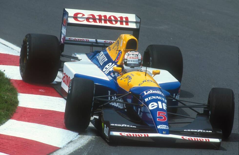 Foto zur News: #1 Nigel Mansell 1992: Mit dem Williams-Renault FW14B erobert der Brite im Zuge seiner einzigen von einem WM-Titel gekrönten Formel-1-Saison bei 14 von 16 Rennen die Pole-Position. Damit kommt Mansell auf eine sagenhafte Quote von 87,5 Prozent - einsame Spitze!