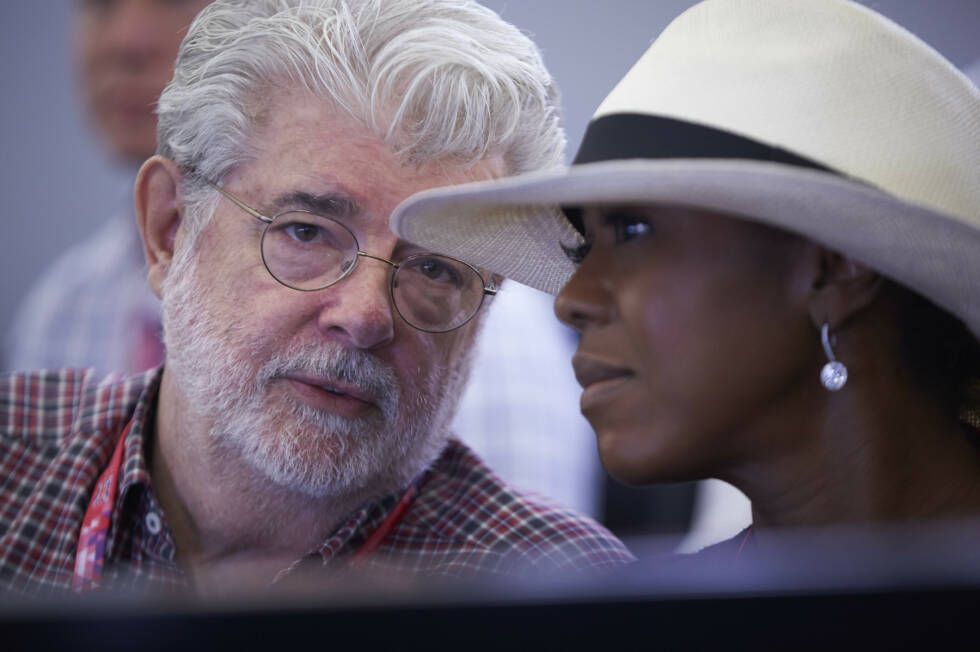 Foto zur News: Ebenfalls immer wieder gern gesehener Gast bei der Formel 1: George Lucas, der Erfinder von &quot;Star Wars&quot;.