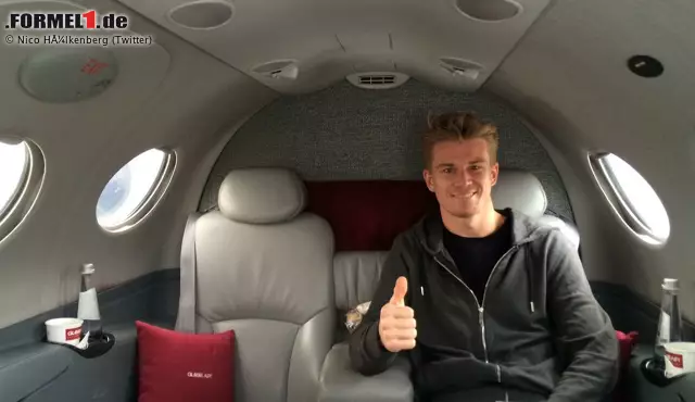 Foto zur News: Als amtierender Le-Mans-Sieger zum nächsten Event: Nico Hülkenberg jettet nach dem Grand Prix von Kanada und dem 24-Stunden-Rennen in Frankreich zum nächsten Termin in Österreich, bekommt dort am Samstag Besuch von seinem Porsche-Chef Fritz Enzinger und erreicht am Sonntag einen starken sechsten Platz im Force India.