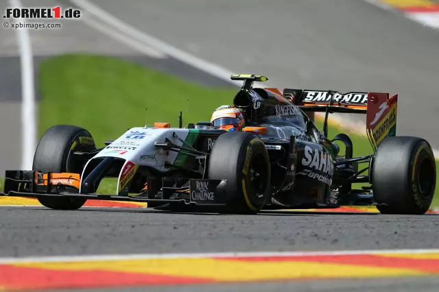 Foto zur News: Sergio Perez (Force India): "Spa ist eine faszinierende Strecke. Ich genieße es sehr, hier Rennen zu fahren. Der erste Sektor - insbesondere die Anfahrt zur Eau Rouge - fühlen sich mit einem Formel-1-Auto sehr speziell an. Es ist ganz klar ein Highlight im Kalender."