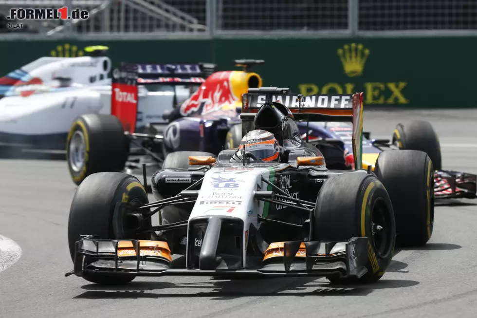 Nico Hülkenberg (Force India): "Die Strecke in Montreal sollte uns liegen. Es ist eine Motoren-Strecke aufgrund der langen Geraden und du benötigst eine gute Traktion, um aus den langsamen Kurven rauszukommen. Um schnell zu sein, musst du die Kerbs attackieren und mutig sein, um nahe an die Mauern ranzufahren. Wir werden die Soft- und Supersoft-Reifen verwenden, die in Monaco für uns ganz gut funktioniert haben, also sind Punkte an diesem Wochenende unser Ziel." Foto zur News: Nico Hülkenberg (Force India): "Die Strecke in Montreal sollte uns liegen. Es ist eine Motoren-Strecke aufgrund der langen Geraden und du benötigst eine gute Traktion, um aus den langsamen Kurven rauszukommen. Um schnell zu sein, musst du die Kerbs attackieren und mutig sein, um nahe an die Mauern ranzufahren. Wir werden die Soft- und Supersoft-Reifen verwenden, die in Monaco für uns ganz gut funktioniert haben, also sind Punkte an diesem Wochenende unser Ziel."