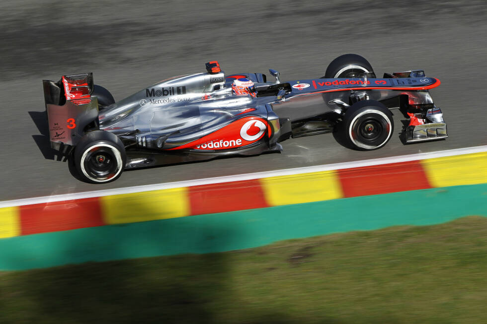 Foto zur News: Beim Großen Preis von Belgien 2012 holte Jenson Button seine achte und bis heute letzte Pole-Position. In 106 Rennen für McLaren war es seine einzige Pole für das Team.