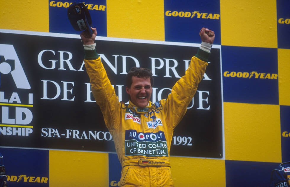 Foto zur News: Michael Schumacher ist der erfolgreichste Pilot in der Geschichte des Rennens. Er holte all seine sechs Siege in Belgien in Spa-Francorchamps. Aus dem aktuellen Starterfeld ist Kimi Räikkönen der erfolgreichste Pilot auf dieser Strecke. Er gewann hier 2004, 2005, 2007 und 2009.