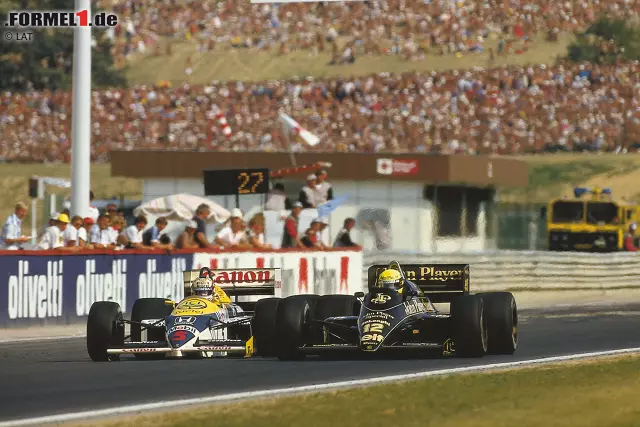 Foto zur News: Der Große Preis von Ungarn erreicht 2015 einen Meilenstein, denn das Rennen findet in diesem Jahr zum 30. Mal statt. 1986 (Foto) stand es zum ersten Mal im Formel-1-Kalender und fand seitdem immer auf dem Hungaroring statt. Der Kurs wurde damals extra für Ungarns Formel-1-Einstieg gebaut.