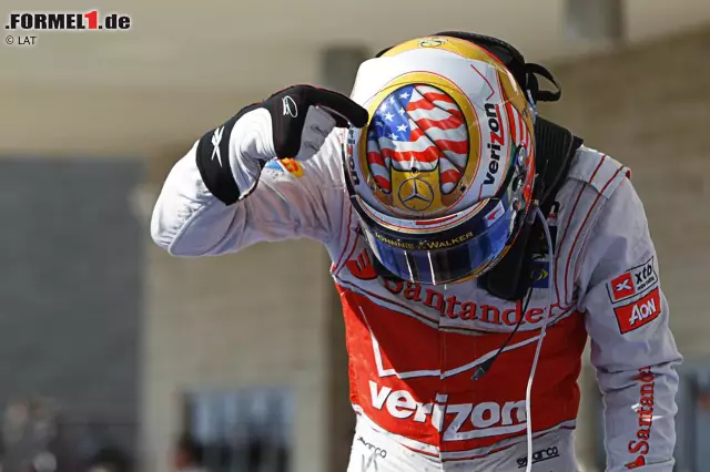 Foto zur News: Der Grand Prix der USA wird am kommenden Wochenende zum vierten Mal auf dem Circuit of The Americas (CoTA) in Austin ausgetragen. Lewis Hamilton steht auf dieser Strecke bei zwei Siegen. Sowohl 2012 für McLaren (Foto) als auch 2014 für Mercedes gewann der Brite von Startplatz zwei. Sebastian Vettel gewann 2013 für Red Bull von der Pole-Position.