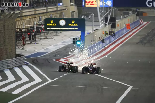 Ein typisches Pastor-Maldonado-Rennen: Zuerst gerät er mit dem diesmal glücklosen Toro-Rosso-Junior Max Verstappen aneinander, ... Foto zur News: Ein typisches Pastor-Maldonado-Rennen: Zuerst gerät er mit dem diesmal glücklosen Toro-Rosso-Junior Max Verstappen aneinander, ...