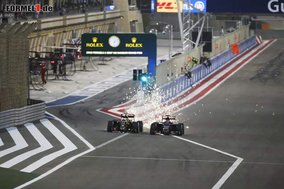 Ein typisches Pastor-Maldonado-Rennen: Zuerst gerät er mit dem diesmal glücklosen Toro-Rosso-Junior Max Verstappen aneinander, ... Foto zur News: Ein typisches Pastor-Maldonado-Rennen: Zuerst gerät er mit dem diesmal glücklosen Toro-Rosso-Junior Max Verstappen aneinander, ...