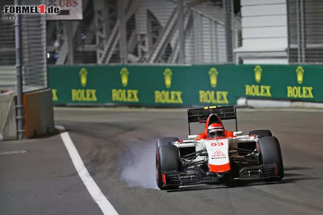 Übrigens: Nach dem Crash im Freien Training liefert Formel-1-Debütant Alexander Rossi im Manor-Marussia eine ordentliche Vorstellung ab. Er wird 14., 14,8 Sekunden vor seinem Teamkollegen Will Stevens. Foto zur News: Übrigens: Nach dem Crash im Freien Training liefert Formel-1-Debütant Alexander Rossi im Manor-Marussia eine ordentliche Vorstellung ab. Er wird 14., 14,8 Sekunden vor seinem Teamkollegen Will Stevens.