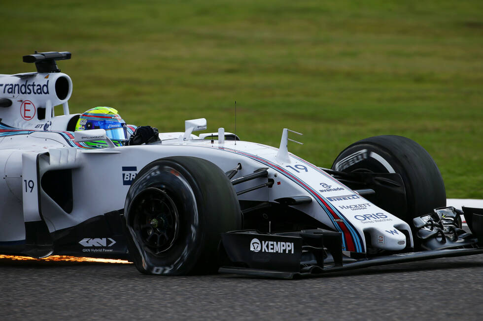 Foto zur News: Auch für Massa ist nach dem Reifenschaden gleich zu Beginn nichts mehr zu holen: Platz 17, sogar zwei Runden Rückstand.