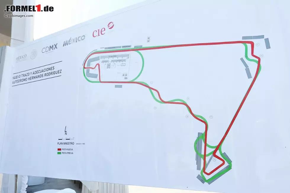 Das Comeback des Grand Prix von Mexiko erfolgt am 1. November 2015 auf der einmal mehr umgebauten Strecke, deren Basis aber immer noch die gleiche ist wie der Eröffnung im Jahr 1962. Die Peraltada-Kurve vor Start/Ziel ist inzwischen durch eine Stadion-Sektion entschärft worden. Foto zur News: Das Comeback des Grand Prix von Mexiko erfolgt am 1. November 2015 auf der einmal mehr umgebauten Strecke, deren Basis aber immer noch die gleiche ist wie der Eröffnung im Jahr 1962. Die Peraltada-Kurve vor Start/Ziel ist inzwischen durch eine Stadion-Sektion entschärft worden.