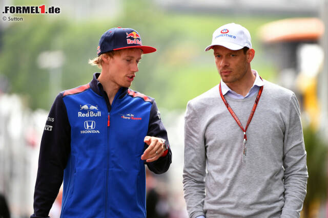 Im deutschsprachigen Raum sind die aktuellen TV-Experten sehr bekannt. Für das 'ORF' in Österreich analysiert Alex Wurz (69 GPs) die Geschehnisse. Hier ist der zweimalige Le-Mans-Sieger, der keinen aktiven Motorsport mehr betreibt, im Gespräch mit Toro-Rosso-Pilot Brendon Hartley.