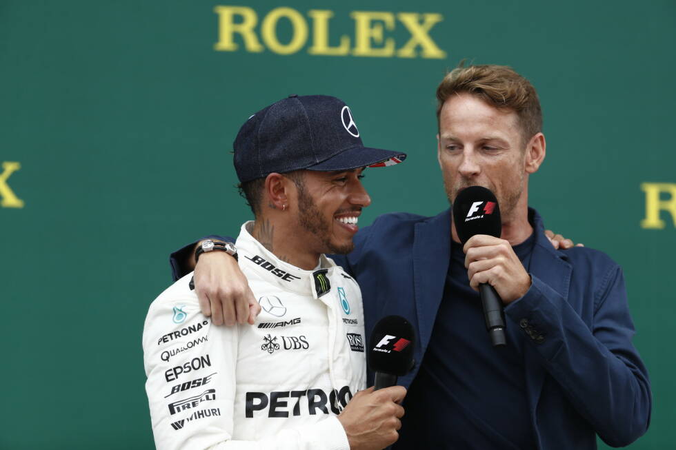 Foto zur News: Neuzugang unter den TV-Experten: Ex-Weltmeister Jenson Button (306 GPs) talkt 2019 nicht nur mit seinem Ex-Stallgefährten Lewis Hamilton erstmals auf Sky Sports F1 ...