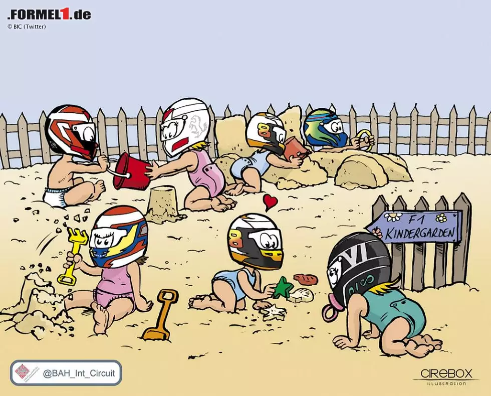 In Bahrain macht man sich lustig über den neuen Baby-Boom in der Formel 1: Wie wär's mit einer Paddock-Kita, Bernie? Foto zur News: In Bahrain macht man sich lustig über den neuen Baby-Boom in der Formel 1: Wie wär's mit einer Paddock-Kita, Bernie?