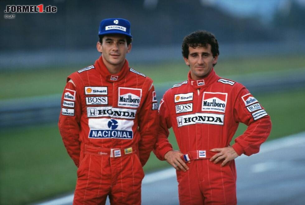Foto zur News: Bevor Michael Schumacher die meisten seiner Bestmarken knackte, war Alain Prost in vieler Hinsicht der Rekordmann der Formel 1. Bei 199 Grand-Prix-Starts glückten dem kleinen Mann aus Lorette an der Loire 51 Siege, 106 Podien und 33 Pole-Positions. Seine vier WM-Titel, drei davon für McLaren und einer für Williams, sind bis heute die einzigen Kronen, die sich ein Franzose sicherte. Doch kein Prost ohne Ayrton Senna: Die Rivalität mit dem Brasilianer bestimmte seine Karriere.