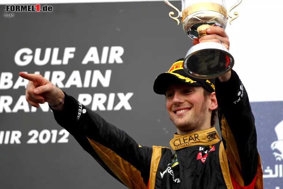 Foto zur News: Platz 4: Romain Grosjean (219 Führungskilometer in sieben Rennen).