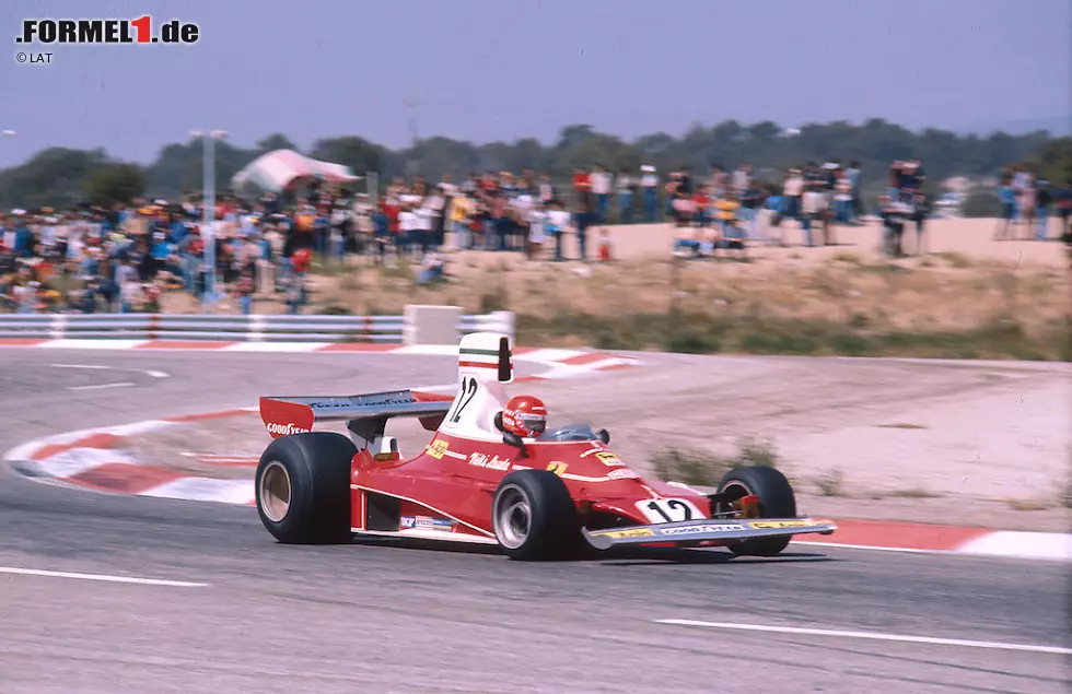 1975: Der Ferrari 312T von Niki Lauda, das erste Weltmeisterauto mit zwölf Zylindern. Foto zur News: 1975: Der Ferrari 312T von Niki Lauda, das erste Weltmeisterauto mit zwölf Zylindern.