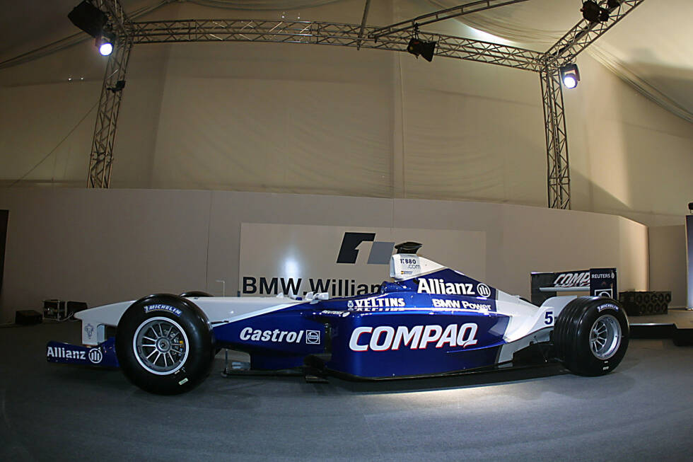 Foto zur News: 2001: In Silverstone zeigt Williams den FW23, mit dem Ralf Schumacher und Juan-Pablo Montoya auf Punktejagd gehen. Wie im Vorjahr reicht es zum dritten Platz in der Konstrukteurswertung.