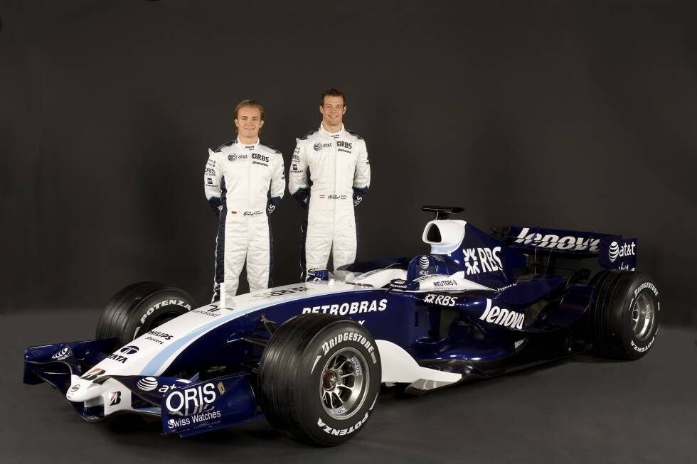Foto zur News: 2007: Mit Nico Rosberg, Alexander Wurz und dem FW29 startet Williams neu durch. Und tatsächlich gelingt der Sprung auf Gesamtrang vier.