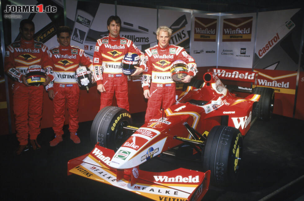 Foto zur News: 1998: Im heimischen Grove zeigt sich Williams in neuen Farben und mit der Fahrerbesetzung Heinz-Harald Frentzen und Jacques Villeneuve. Doch Vorjahreschampion Villeneuve enttäuscht 1998 genauso wie der FW20: Die Titelverteidigung misslingt.