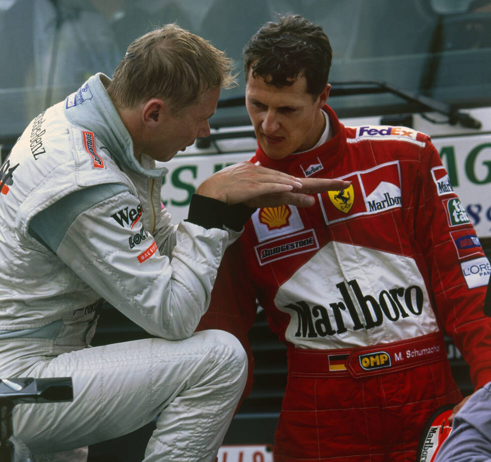 Foto zur News: ...nach 17 Grands Prix wird der Deutsche mit 19 Punkten Vorsprung vor dem Finnen Mika Häkkinen das erste Mal im Ferrari Weltmeister.