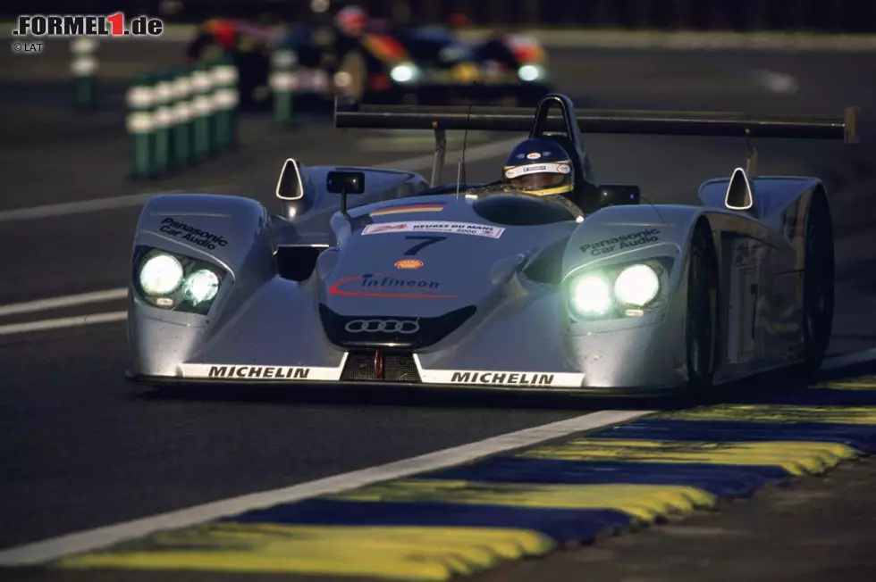 Beim Sieg der Porsche-GT1 1998 in Le Mans schied Alboreto im von Joest eingesetzten Porsche-LMP1 aus. Es folgte der Wechsel ins Lager von Audi. 1999 erreichte man mit dem R8R den vierten Rang, 2000 fuhr man mit dem R8 als Dritter auf das Podest. 2001 sollte es weiter bergauf gehen... Foto zur News: Beim Sieg der Porsche-GT1 1998 in Le Mans schied Alboreto im von Joest eingesetzten Porsche-LMP1 aus. Es folgte der Wechsel ins Lager von Audi. 1999 erreichte man mit dem R8R den vierten Rang, 2000 fuhr man mit dem R8 als Dritter auf das Podest. 2001 sollte es weiter bergauf gehen...