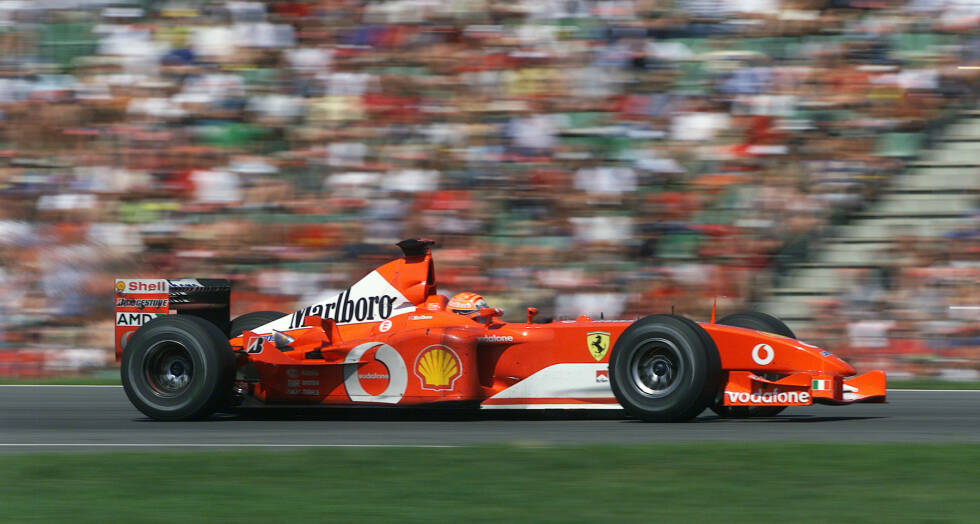 Foto zur News: Platz 8: Ferrari F2002 (Siegquote: 79 Prozent, Saison: 2002, 2003)