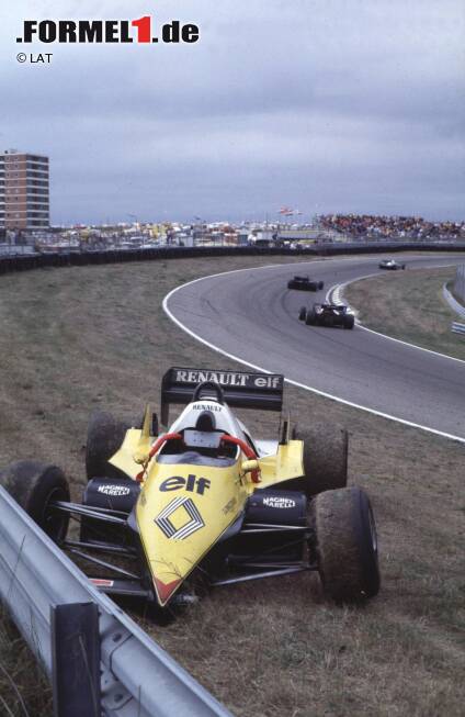 Foto zur News: Drei Jahre zuvor hat der Franzose dafür Pech: Vier Rennen vor Saisonende liegt Prost komfortabel in Führung, doch weil er in den verbleibenden Rennen dreimal die Zielflagge nicht sieht (eine Kollision, zwei Defekte), geht der Titel 1983 an Nelson Piquet.
