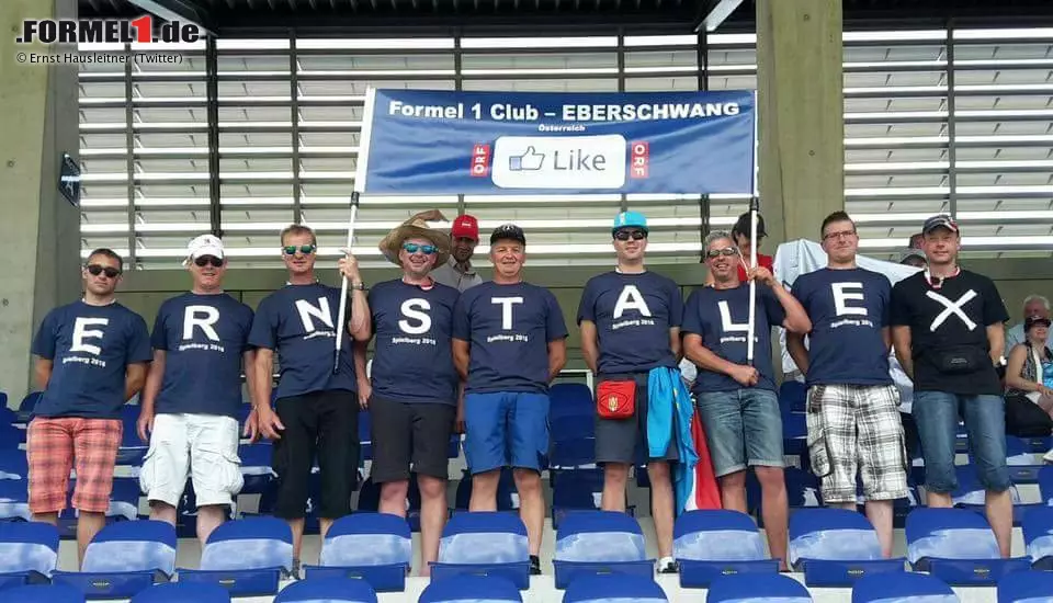 In Österreich gibt's nur zwei, die mehr Fans haben als Vettel: Ernst (Hausleitner) und Alex (Wurz), die immer zu sympathischen Blödeleien aufgelegten Kommentatoren des ORF. Hausleitner würdigt den begeisterten Fanclub aus Eberschwang auf seiner Facebook-Seite. Foto zur News: In Österreich gibt's nur zwei, die mehr Fans haben als Vettel: Ernst (Hausleitner) und Alex (Wurz), die immer zu sympathischen Blödeleien aufgelegten Kommentatoren des ORF. Hausleitner würdigt den begeisterten Fanclub aus Eberschwang auf seiner Facebook-Seite.
